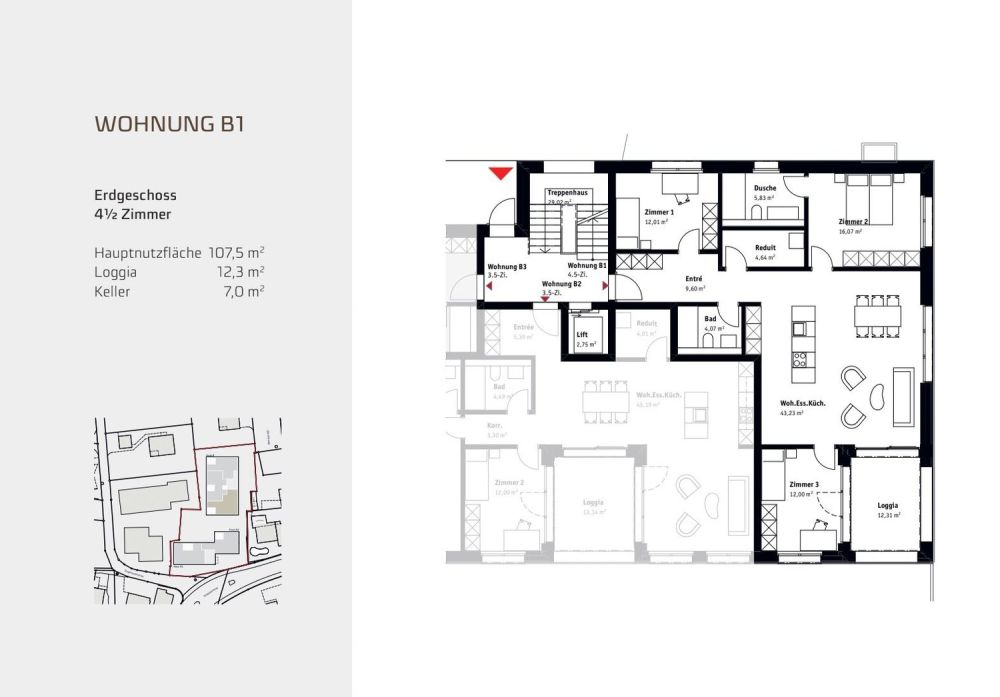 Hochwertige 4.5-Zimmer-Neubauwohnung in privilegierter Lage  Muri AG - Image 3