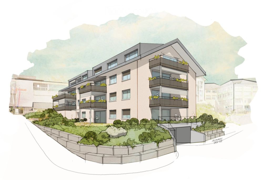 Wohnen mit Weitblick - Neubauprojekt in Künten Aargau -  Bild 1