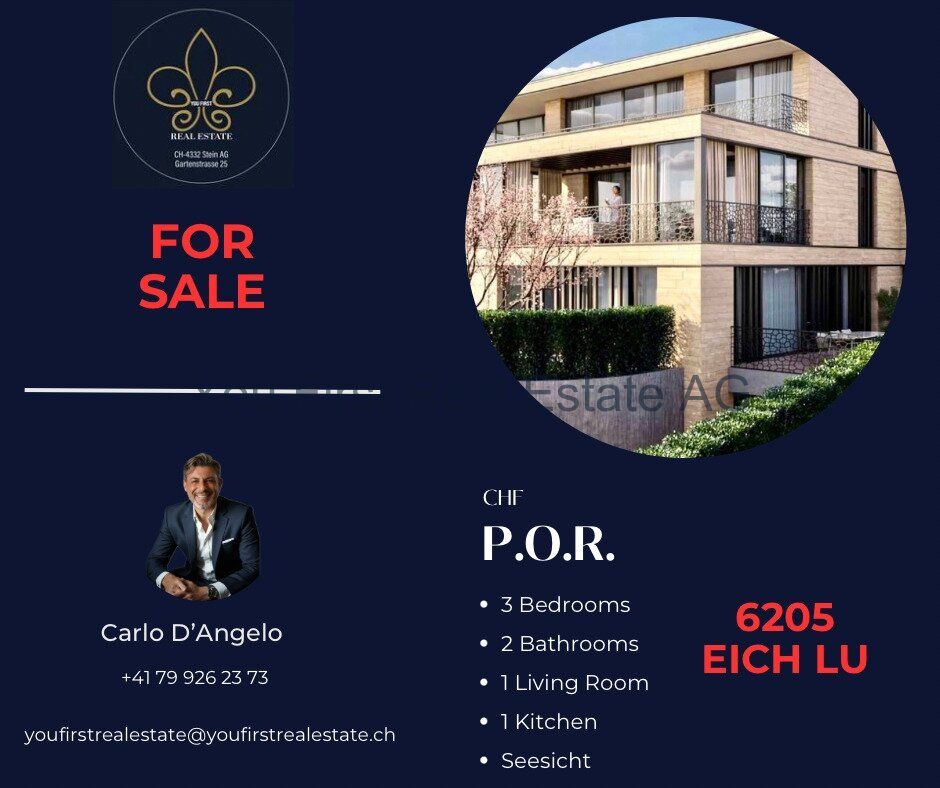 Luxuriöses Wohnen mit Seeblick in Eich – Ein Traum wird wahr! - Bild 1