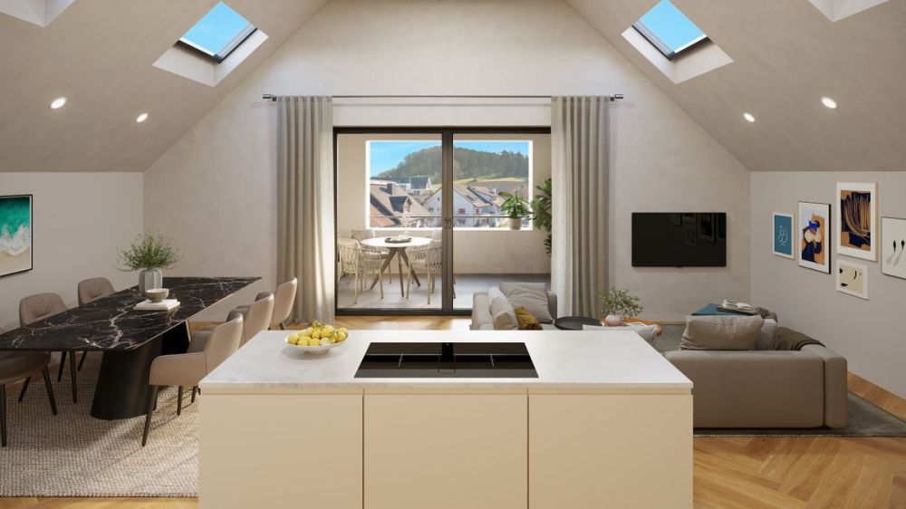 Wohnung 7. Exklusive 3½ Z. Dachwohnung mit Lift direkt in die Wohnung -  Bild 3