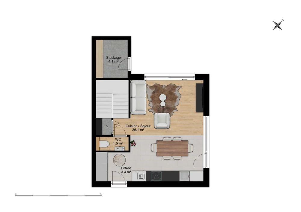 3.5-room semi-detached villa in solid wood - Bild 10