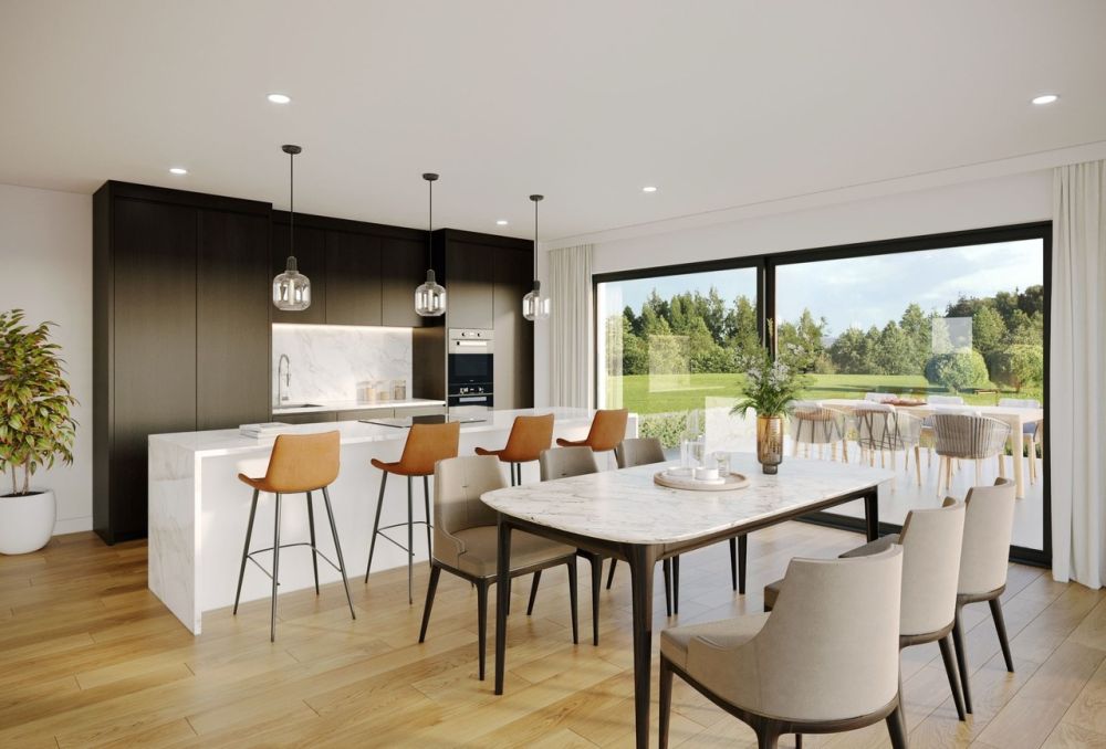 Villa neuve sur plan dans un espace verdoyant - Cuisine