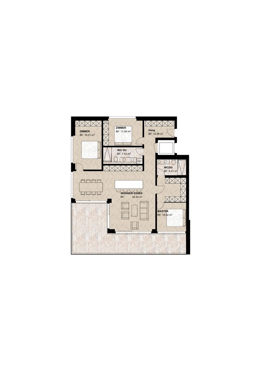 NEUBAU-JUWEL: Stilvolle 4.5-Zimmerwohnung mit Weitblick - Bild 9
