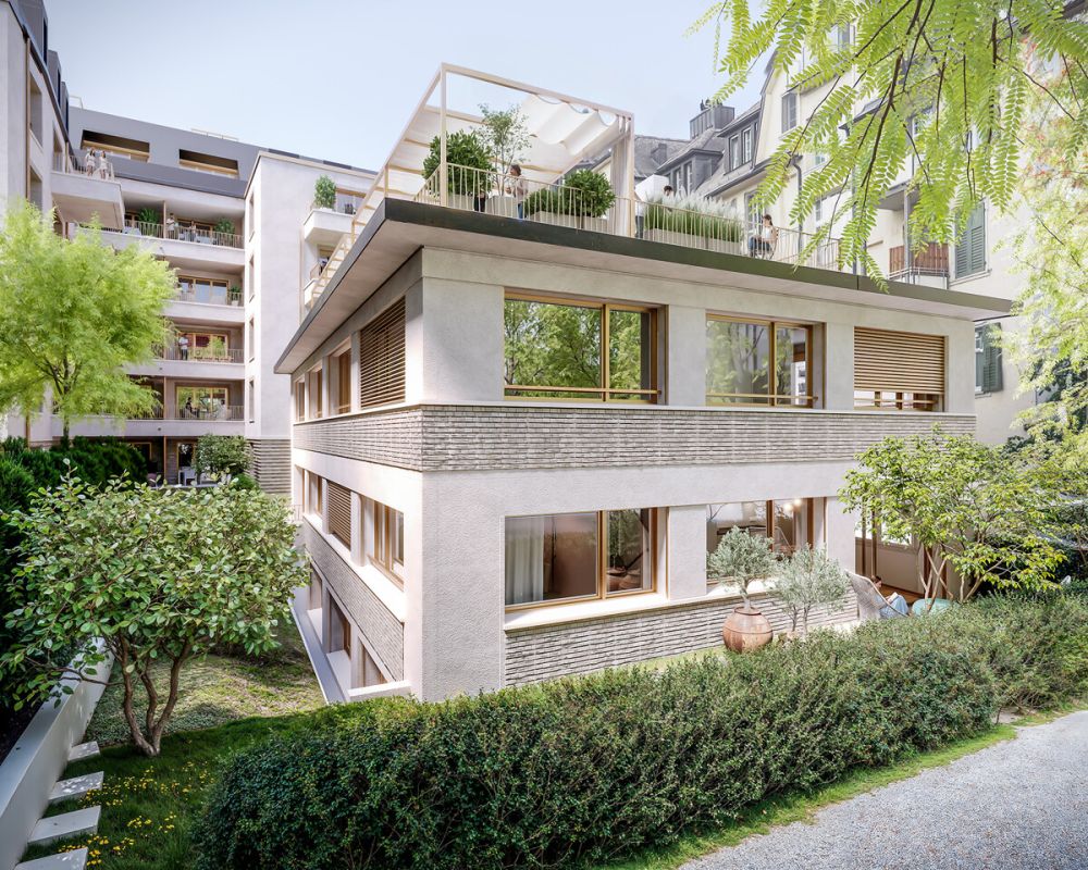 Erstvermietung: Aussergewöhnliches Reihen-Tiny-House mitten im Zürcher - Ansicht Fassade Tiny-House