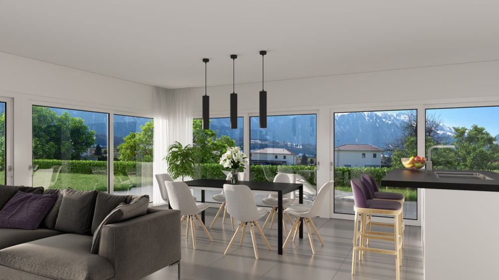 Neubau Einfamilienhaus mit Bergpanoramablick in Amsoldingen -  Bild 2