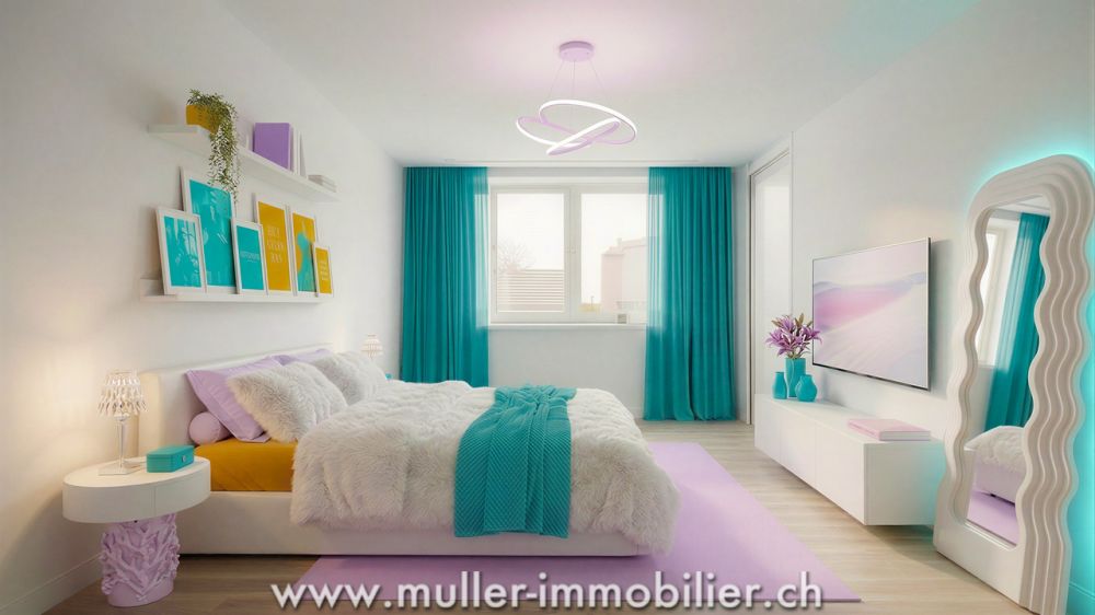 Siviriez, 4,5 neuf avec balcon et baies vitrées prêt à construire ! -  Bild 4