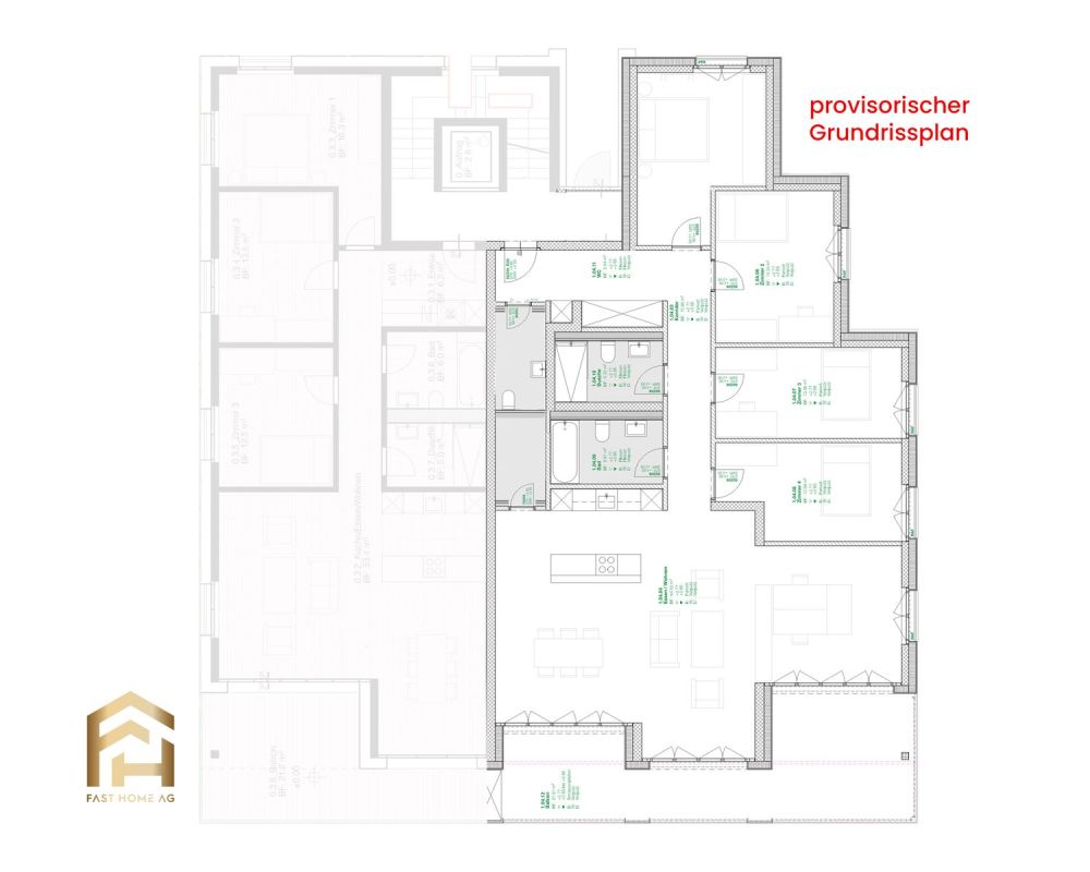 Grosszügige 5.5 Zimmerwohnung im Erdgeschoss - MFH Imbach - 2D EG 5.5