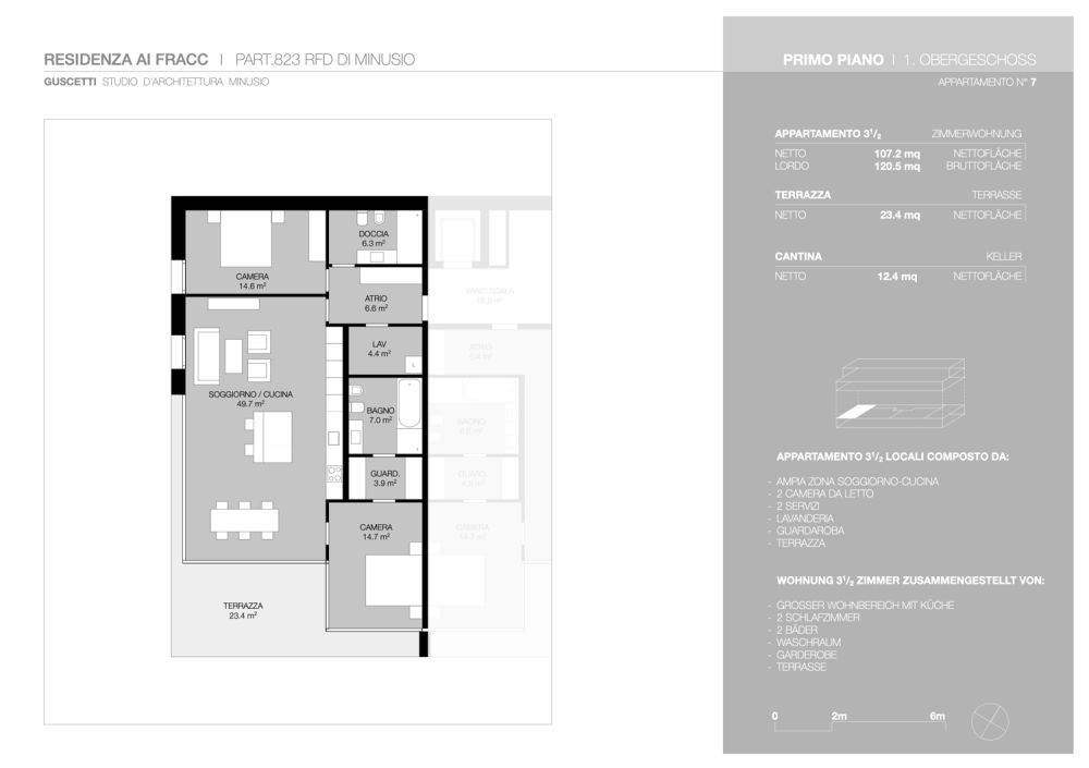 Residenza ai Fracc, appartamento 3.5 locali -  Bild 5