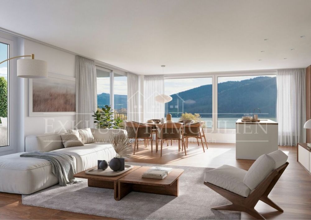Neubau: Wohnen in Bestlage am Sihlsee - modernes Doppeleinfamilienhaus -  Bild 1