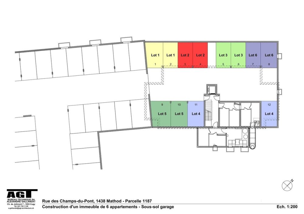 Mathod à vendre 6 grands appartements de 4 1/2 pièces sur plan - garage