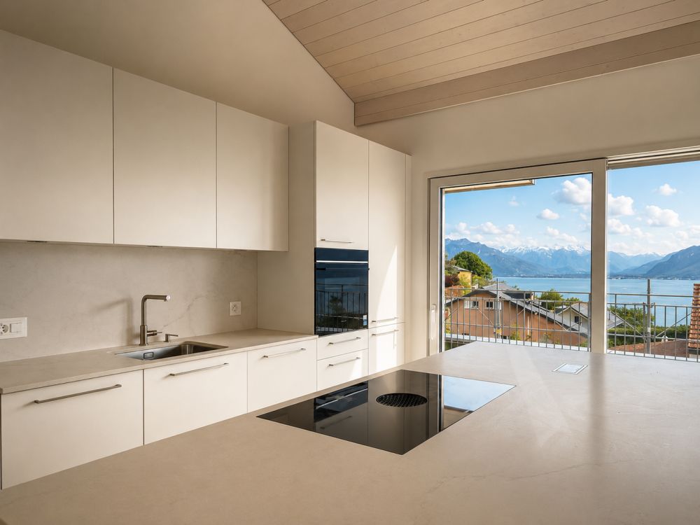 Prächtige neue Reihenhaus-Villa mit 6,5 Zimmern in Chexbres mit Seeblick. -  Bild 2