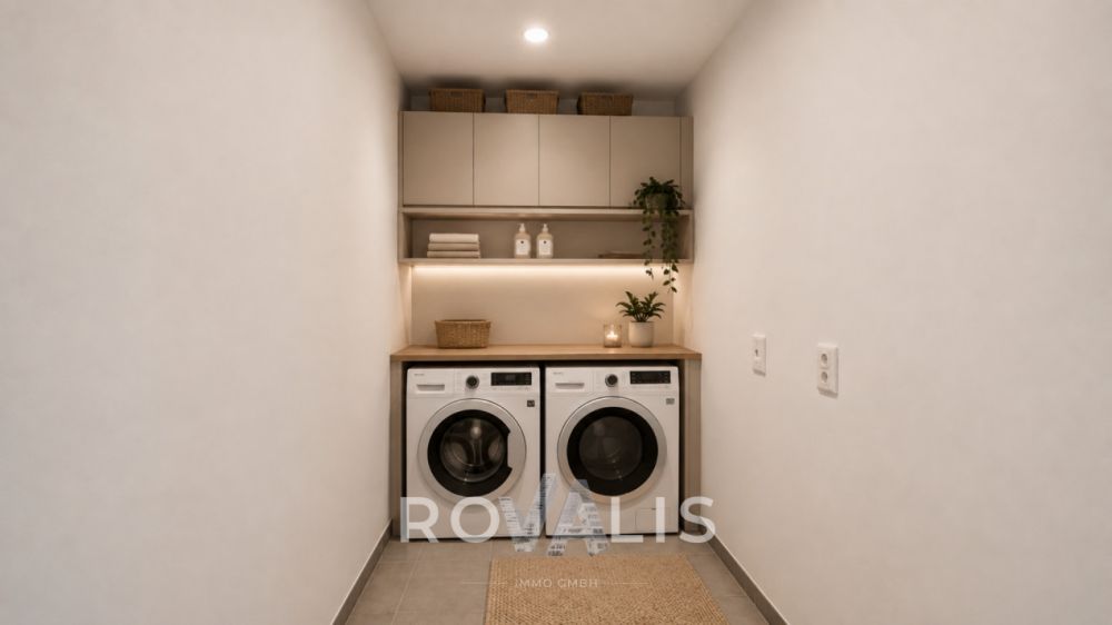 **2.5 Zimmer Attikawohnung mit 67 m² Dachterrasse in Gamsen** - Reduit