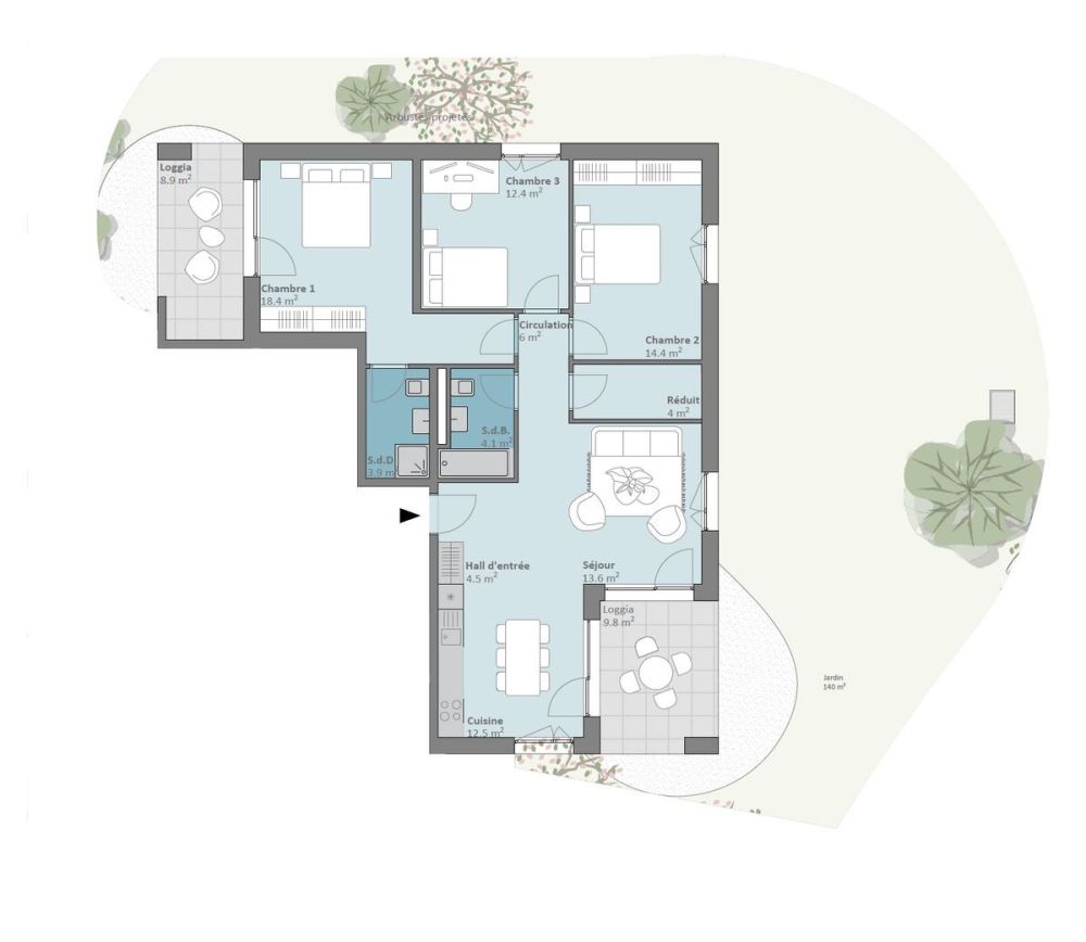 Nouvelle Promotion Prilly Buissonnière - 4,5 PIECES REZ-DE-JARDIN - Bild 11