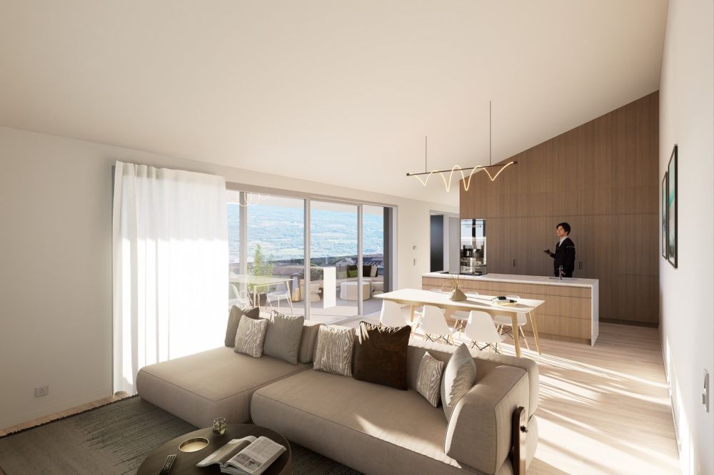 Mehrere 4.5 Zimmer-Wohnungen zur Verkauf in einer neuen Promotion "Aubépines22" in Sion -  Bild 6