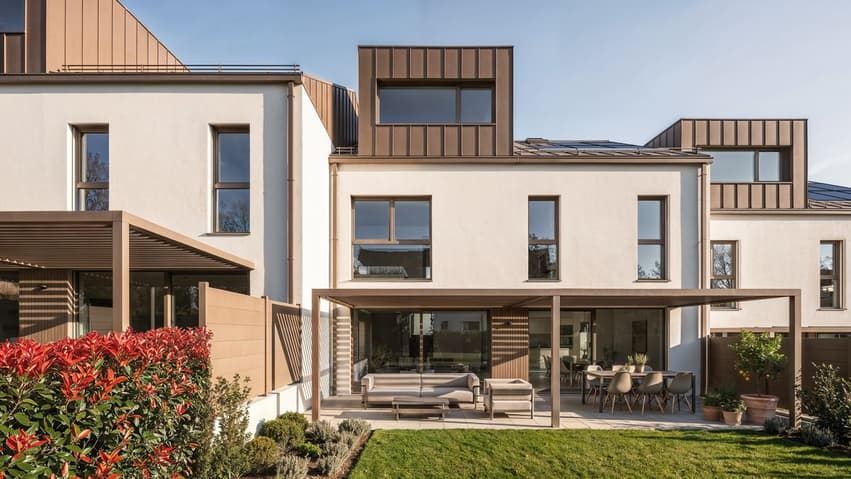 Jolie villa contigüe à construire (villa C) - Terrasse avec option "couvert"