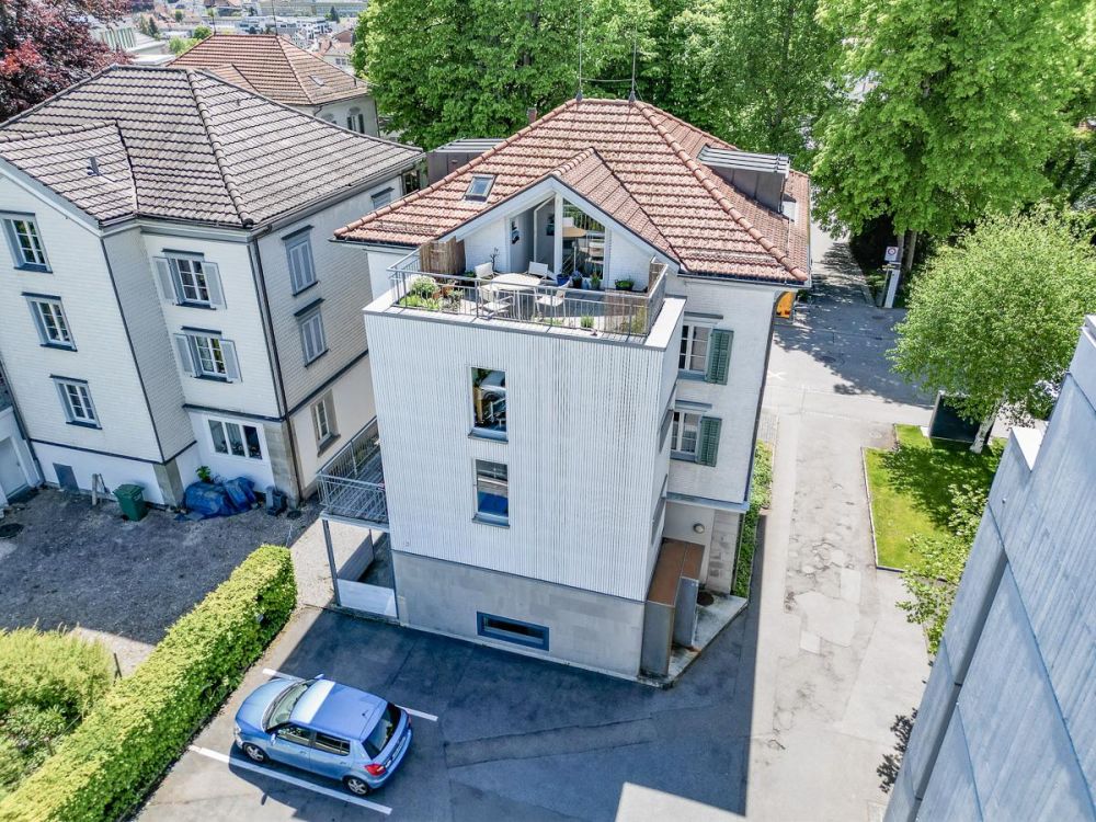 Einzigartiges Wohn-/Geschäftshaus im Kurpark von Heiden - Aussenansicht