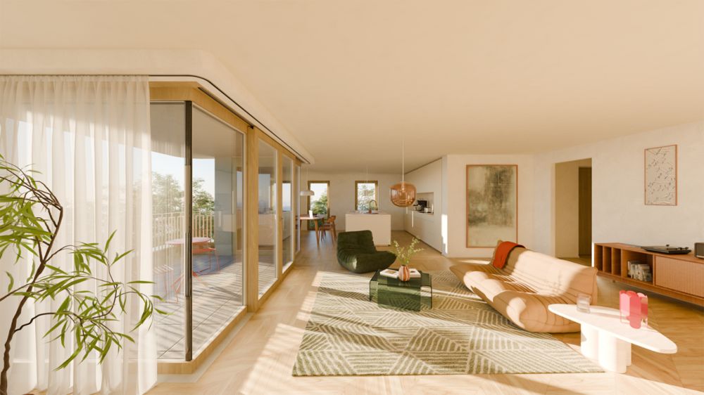 Les Résidences "Mont-Blanc" à Fribourg - Résidence Mont-Blanc - Espace jour