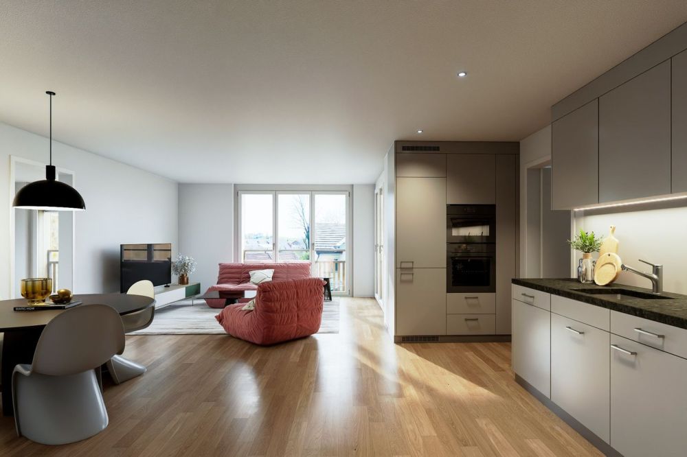 Stilvolle 3.5-Zimmer-Wohnung mit Balkon -  Bild 1