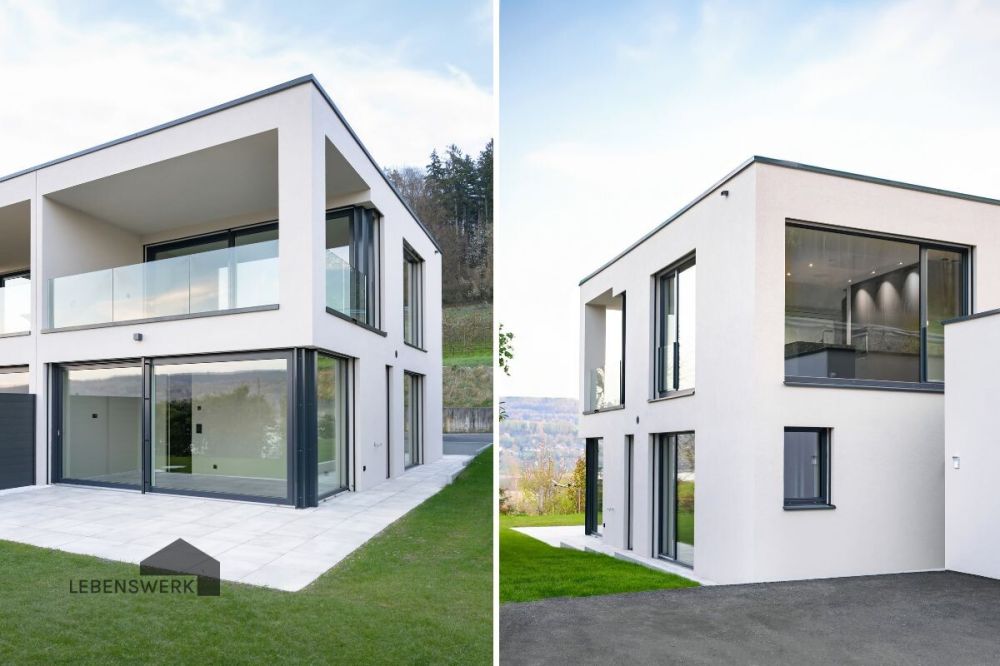 Zuhause am Untersee - für Menschen, die einfach wohnen wollen. Nahe St - Modernes Design. Grosszügige Fensterflächen holen die Natur ins Haus und schaffen ein einzigartiges Wohngefühl
