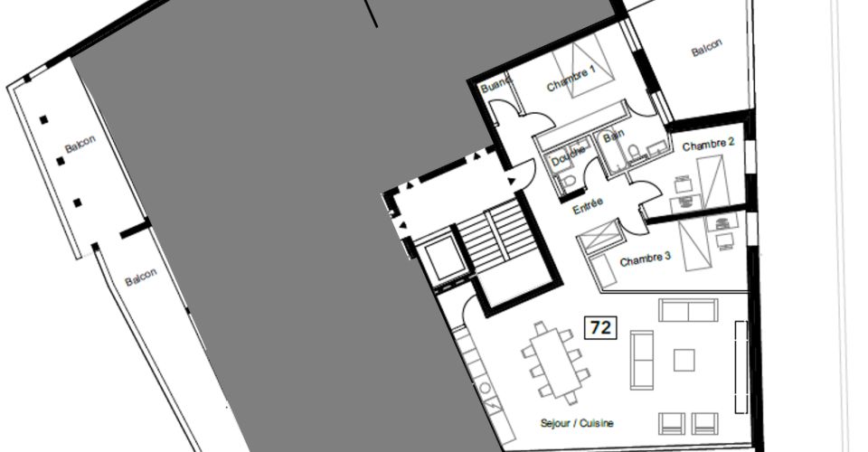 NOUVELLE PROMOTION : 4.5 PCES AU DERNIER ETAGE - 155 M2 - MARTIGNY - Attique 4.5 pièces - image - 2