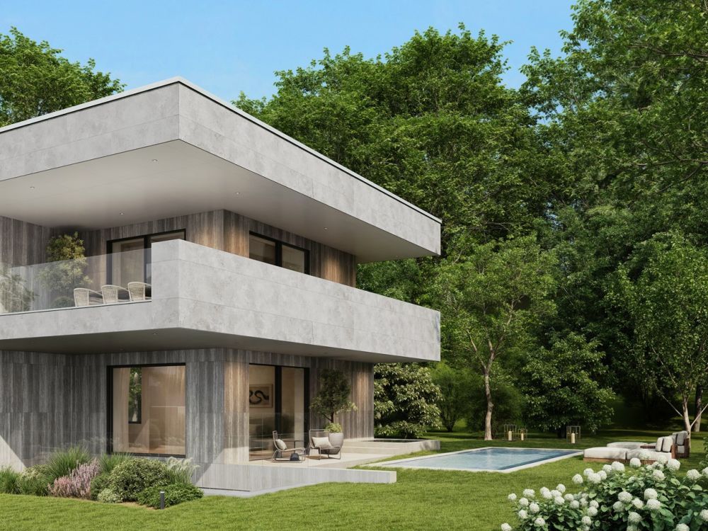 Hochufer, Cologny | 3 individuelle Villen mit Seeblick -  Bild 4