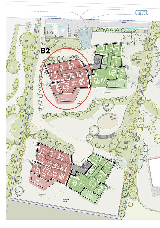 Exklusive Gartenwohnung mit unverbaubarer Aussicht. Neue Preise - B2 -  Bild 4