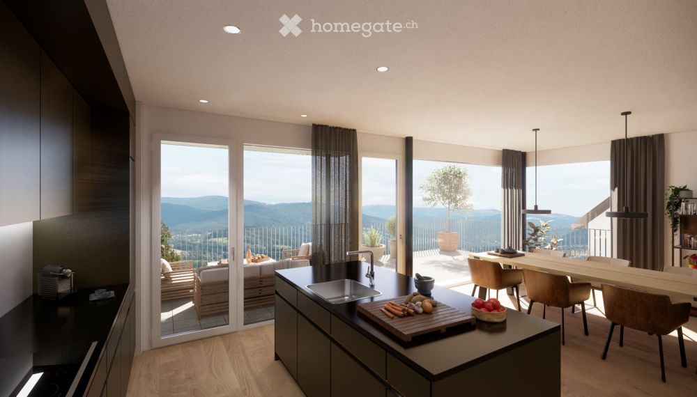 Grosszügige  Einfamilienhäuser mit Liftanlage am Südhang im steuergünstigen Auenstein - Bild 13