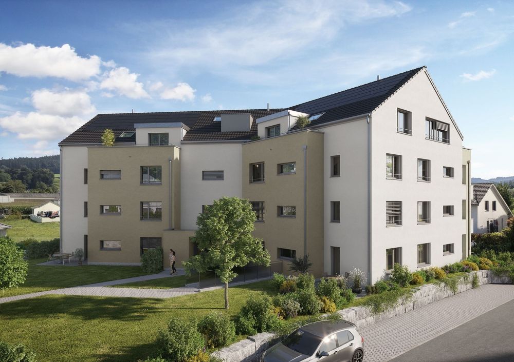 Neubau Eigentumswohnungen "Sonnenfeld" Im Brüel 4, Sirnach - Wohnhaus aussen