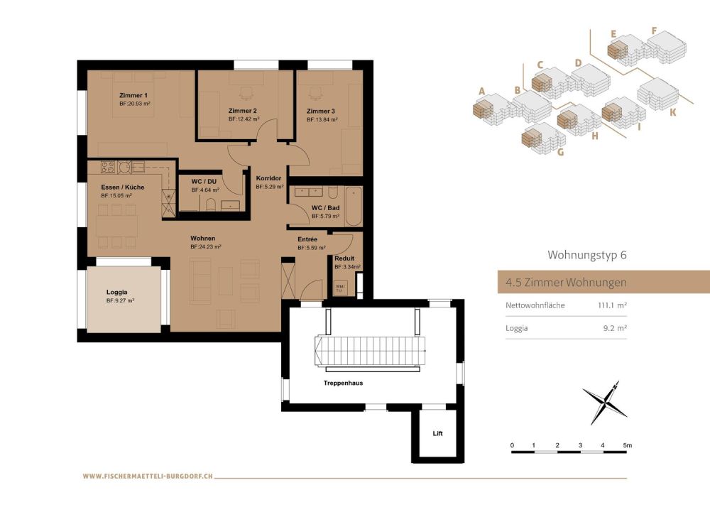 4.5 Zimmer Wohnung - wohnungstyp6 (2)