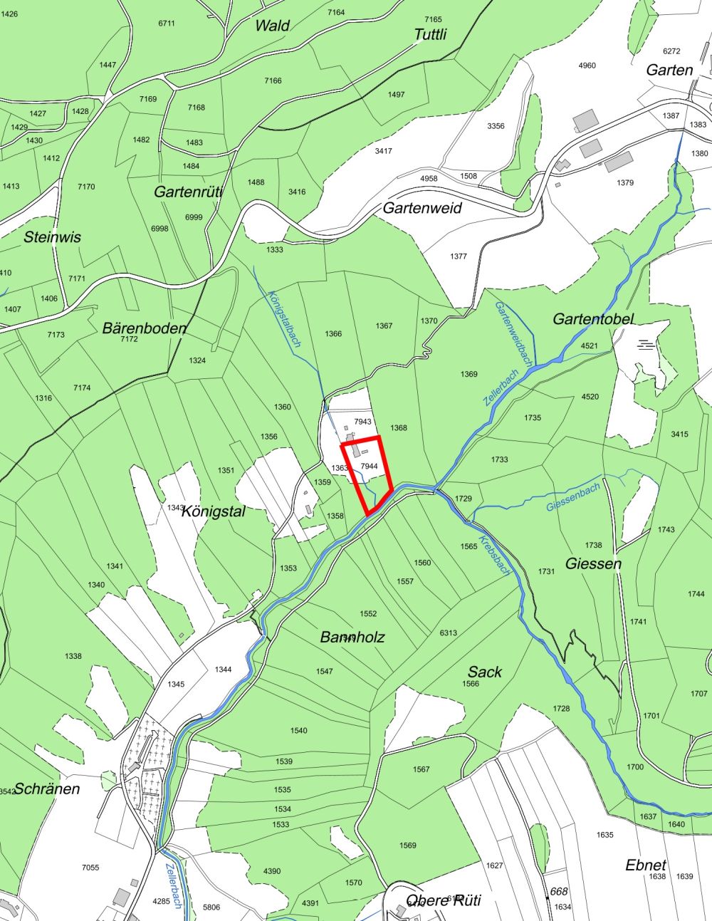 NATURJUWEL: 3'903 m² Wiese, mit 1 bewilligtem Haus & Kleintierstall, 100% autark, Natur Waldlichtung -  Bild 6