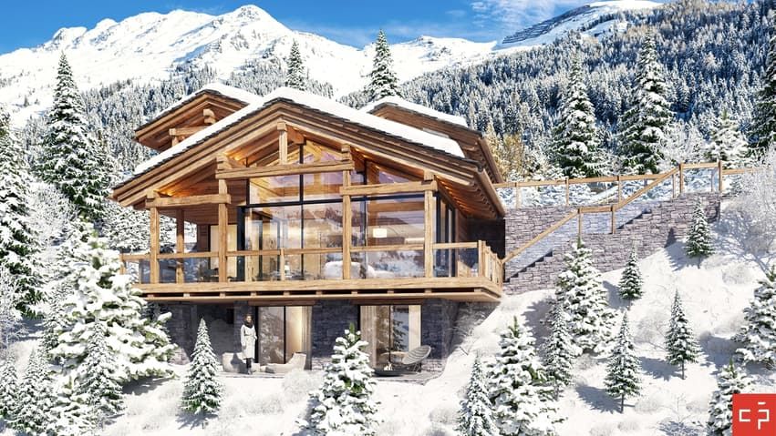 MAGNIFIQUE CHALET A CONSTRUIRE - RESIDENCE PRINCIPALE - IMAGE DE SYNTHESE - Exterieur