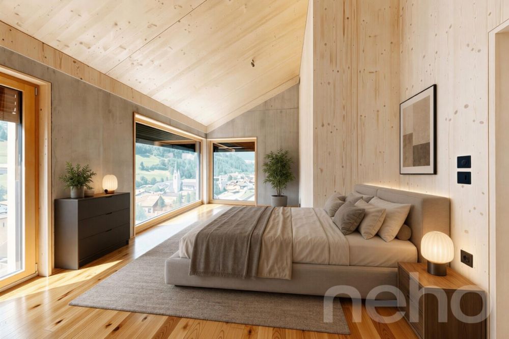 Neubau-Dachgeschosswohnung mit besonderer Architektur und Bergsicht -  Bild 7