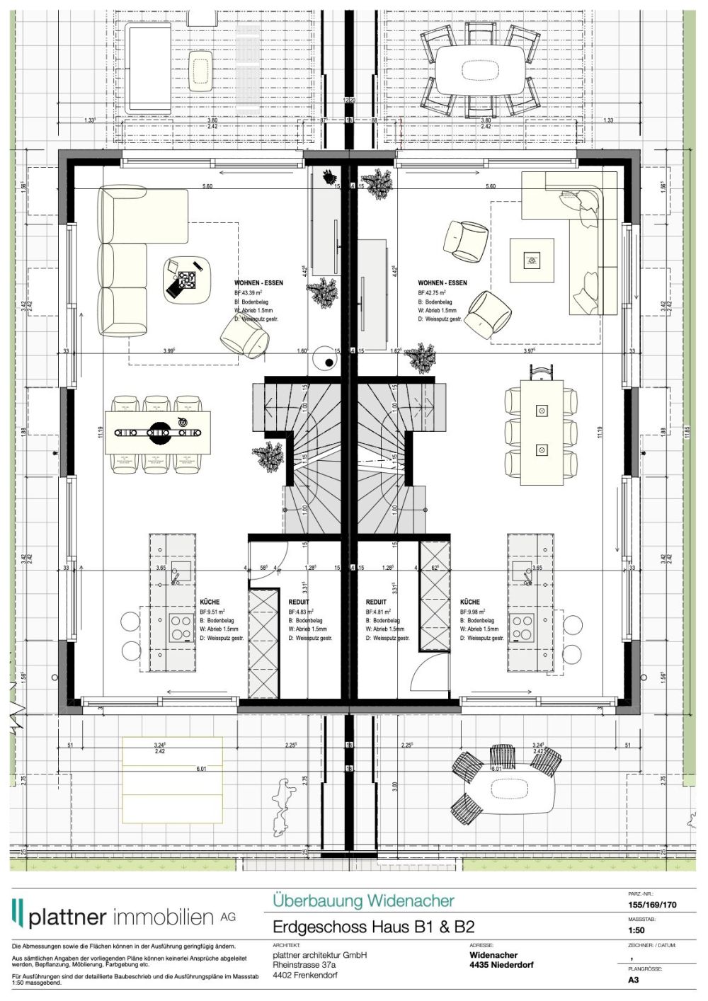 5.5-Zimmer-Doppeleinfamilienhaus Haus B1 Niederdorf -  Bild 9