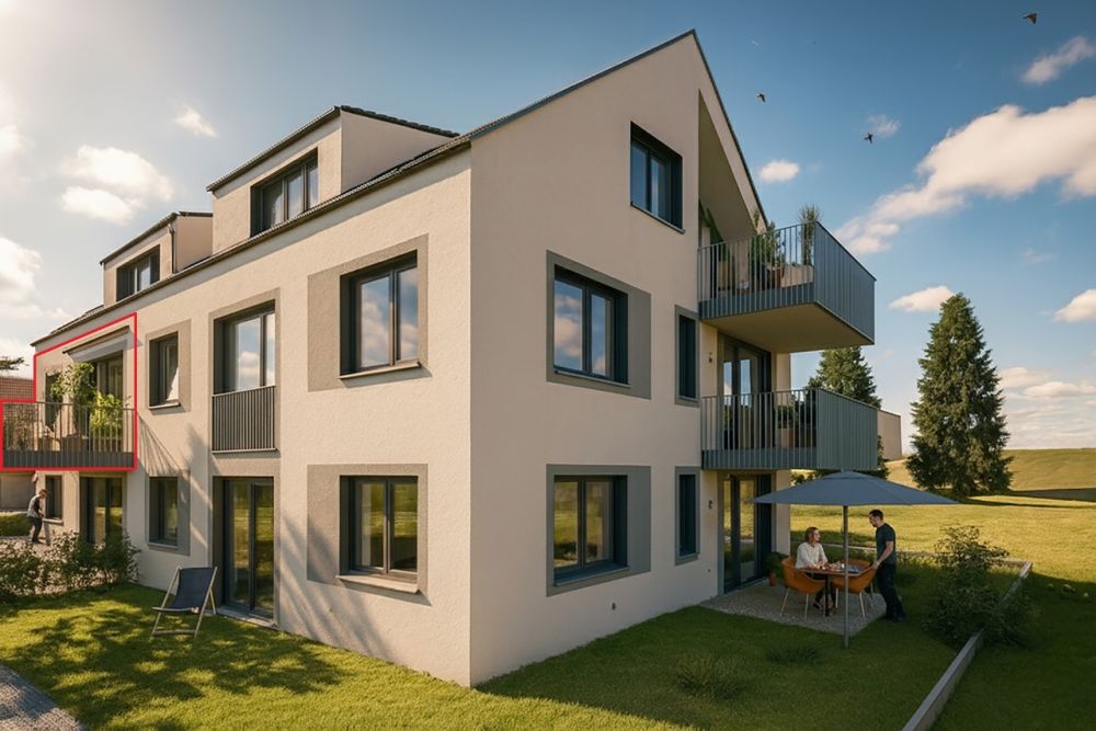 Neubauprojekt Bündtenstrasse mit fünf Wohnungen (Wohnung 4) - Visualisierung