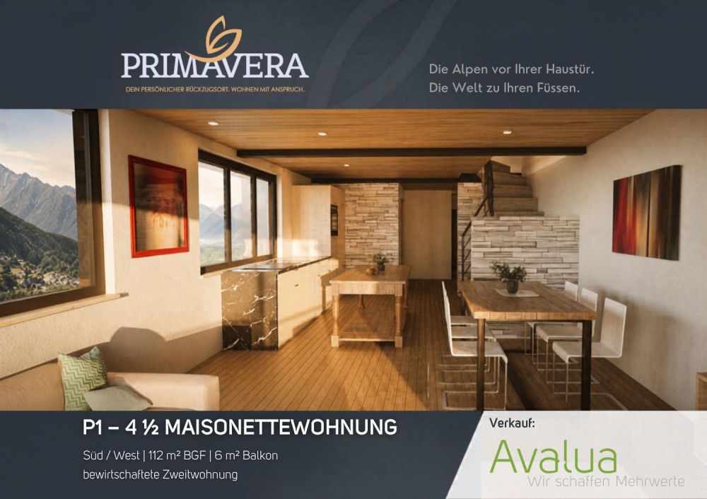 Exklusive 6.5-Zimmer-Attikawohnung in Saas-Grund -  Bild 2