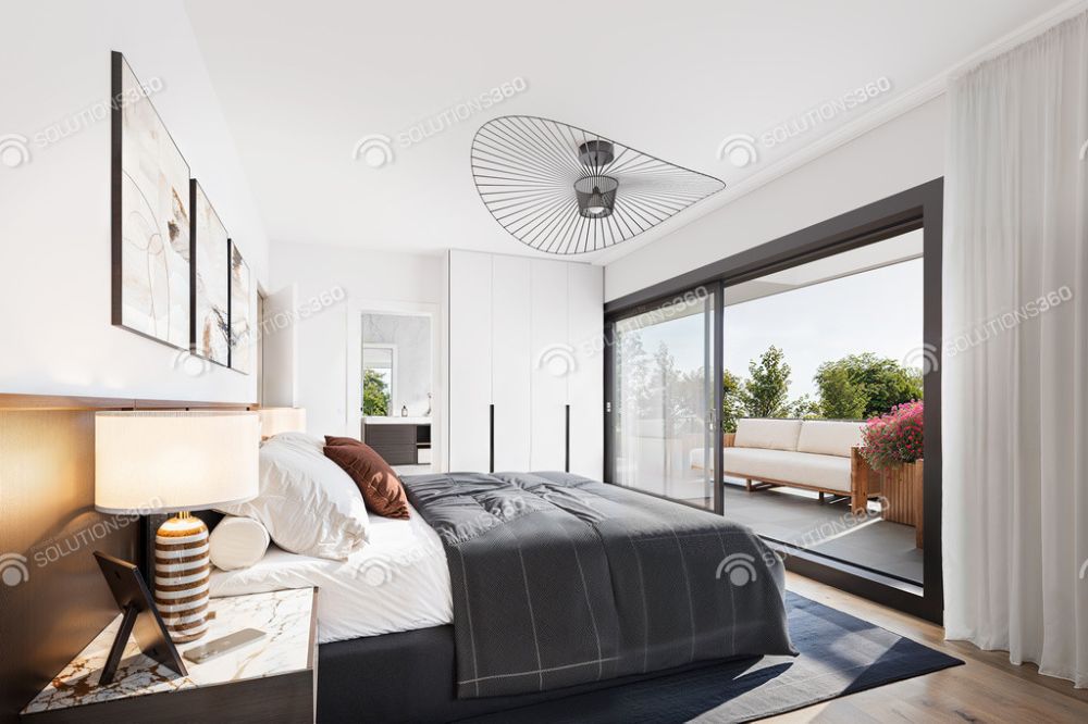 Luxusgipfel, Blick auf die Alpen für dieses 3,5-Zimmer-Attikapartment -  Bild 5