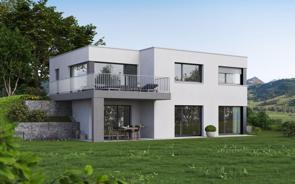 Modernes EFH im Grünen mit Aussicht -  Bild 1