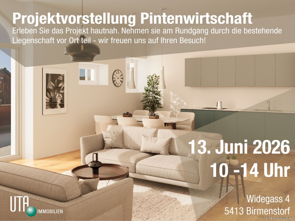 Pintenwirtschaft - neue 3.5-Zimmer-Maisonettewohnung in geschichtsträc - Pintenwirtschaft---13.06.2026