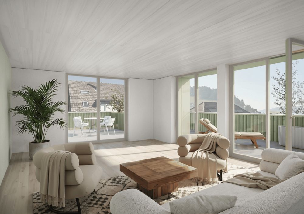 NEUBAU Attika-Maisonette 4.5 oder 5.5 Zimmer am Lägernhang -  Bild 1