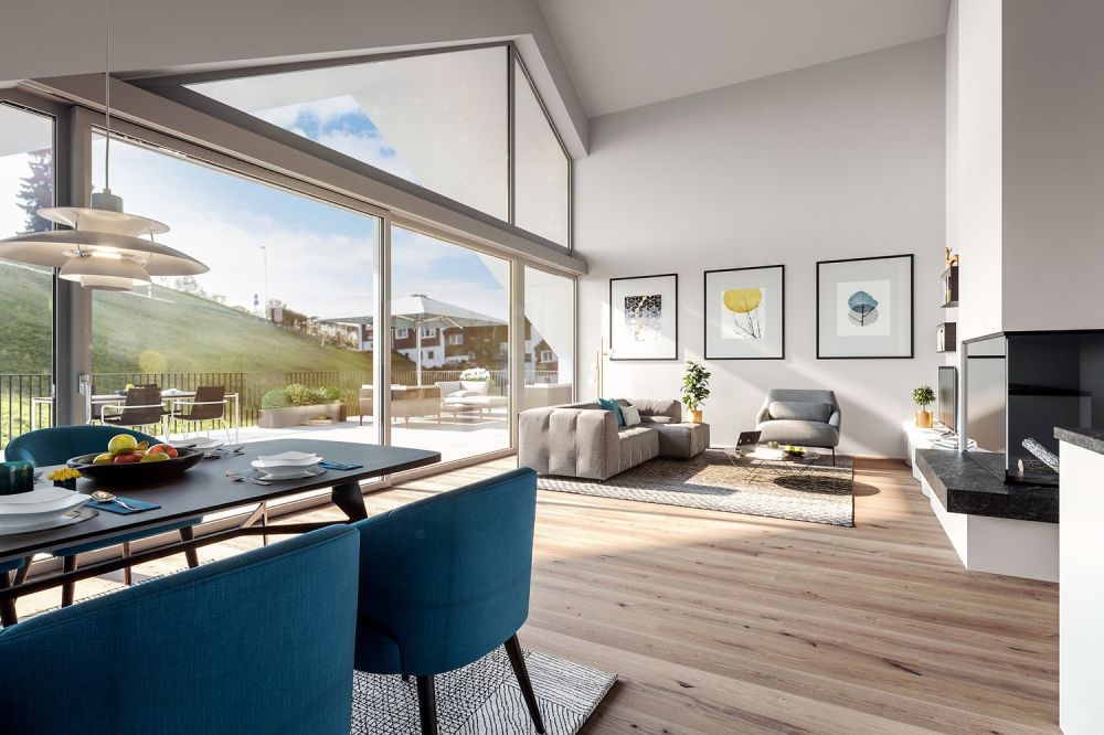 Spektakuläre 5,5-Zimmer Dachgeschosswohnung mit Sonnenterrasse (Top A2.1) -  Bild 1