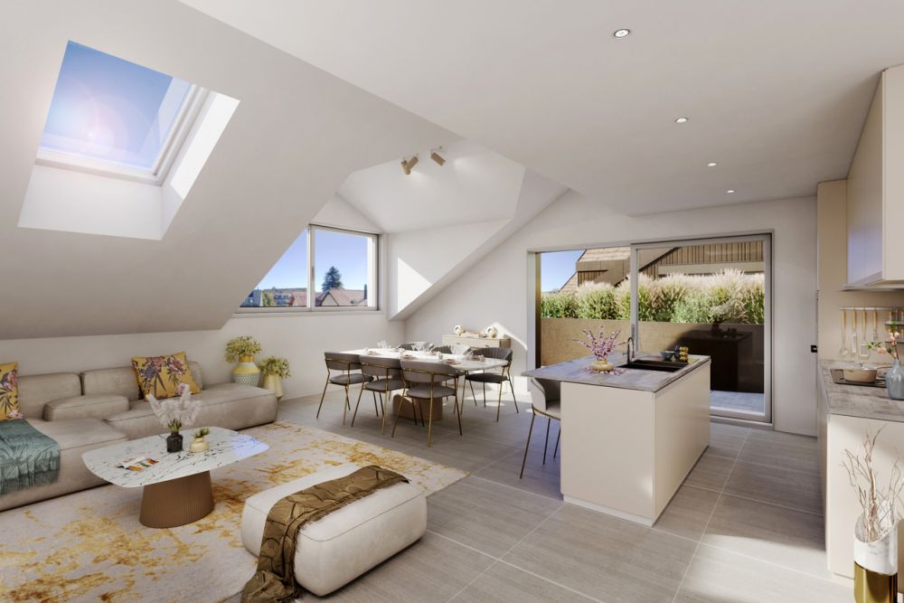 A VENDRE SUR PLANS APPARTEMENT 2,5 PCES (61 M2 PPE) AU 1ER ETAGE - Bild 10