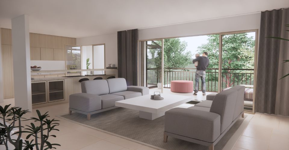 Promotion Résidence du Moulin, Bernex - Appartement B11 au 1er étage dans un cadre calme et résidentiel en campagne - Appartement 5 pièces - image - 2
