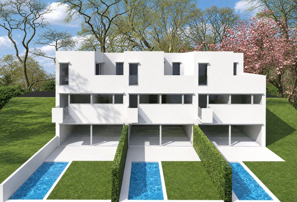 Casa contigua in costruzione con piscina a Villa Luganese -  Bild 5