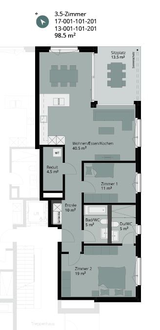 Wohnen mit Qualität - grosszügige 3.5-Zimmerwohnung mit weitläufigem Garten - Bild 9