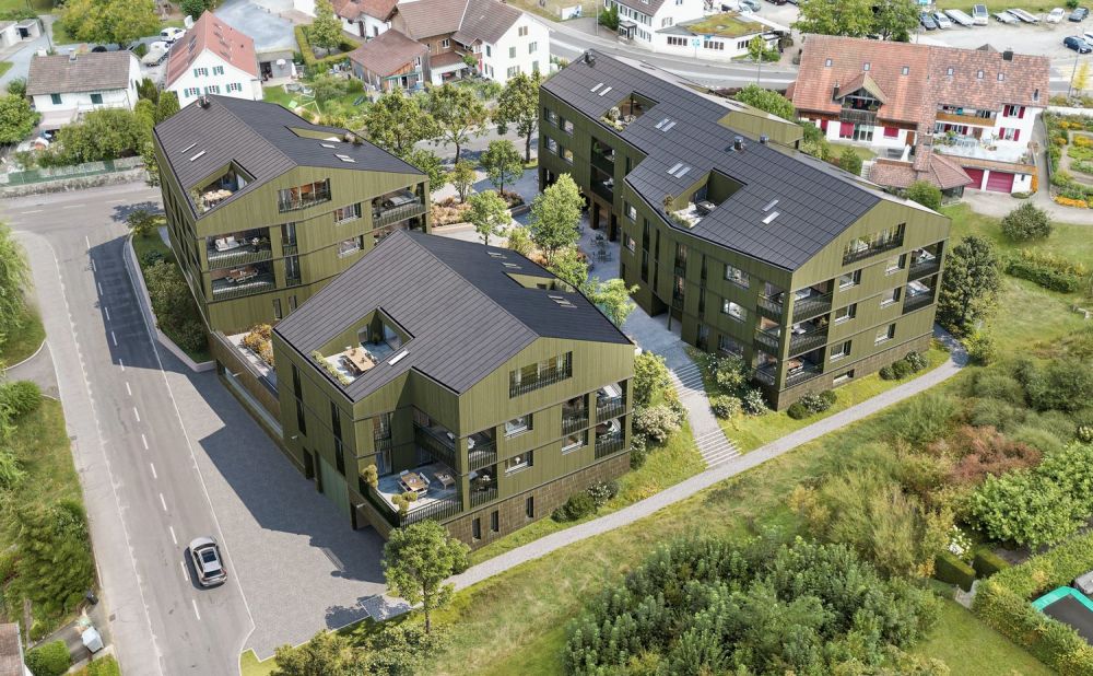 «Bänkliwiese» Oberrohrdorf - Wohnen im Dorfkern - Aussenvisualisierung