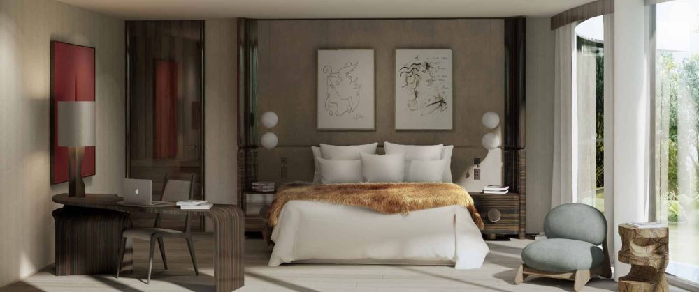 HC77 | Cologny - 3 luxueux hôtels particuliers - Une chambre de maître comprenant un dressing et une salle de bains privative