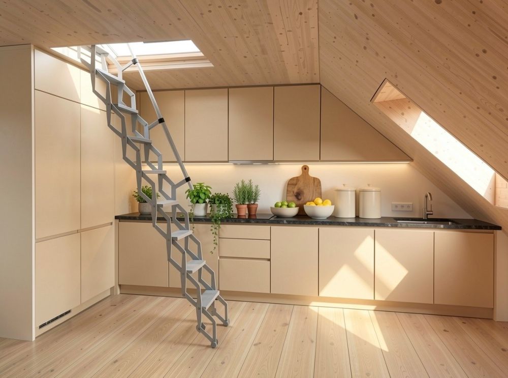 Vermietung auf Zeit: neue 1.5-Zimmer-Dachwohnung mit viel Holz und Balkon -  Bild 2