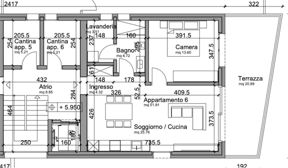 LOCARNO - generoso 2.5 con grande terrazza -  Bild 6