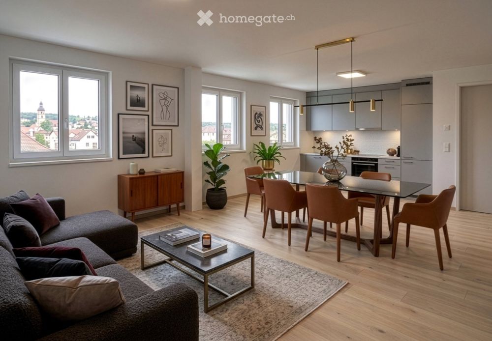 Moderne 3.5-Zimmer Erstbezugswohnung in Böztal ab 1.Dez 2026 -  Bild 1