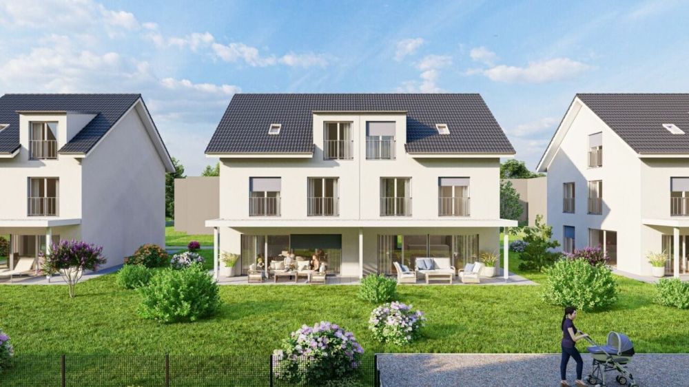 Neubau 6.5-Zi.-Doppeleinfamilienhaus mit Garten in Saland -  Bild 2